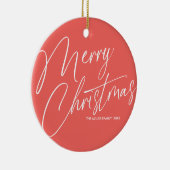 Personalisierte frohe Weihnachtsschmuck (Rechts)