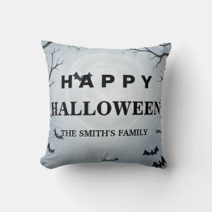 Personalisierte Fröhliche Halloween-Fledermaus Kissen