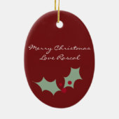 Personalisierte fröhliche maltesische keramik ornament (Hinten)