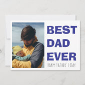 Personalisierte Fröhliche Vatertagskarte mit Foto Feiertagskarte (Vorderseite)