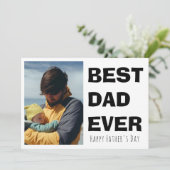 Personalisierte Fröhliche Vatertagskarte mit Foto Feiertagskarte (Stehend Vorderseite)