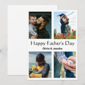 Personalisierte Fröhliche Vatertagskarte mit Foto Feiertagskarte (Vorne/Hinten)