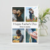 Personalisierte Fröhliche Vatertagskarte mit Foto Feiertagskarte (Stehend Vorderseite)