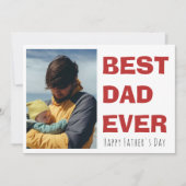 Personalisierte Fröhliche Vatertagskarte mit Foto Feiertagskarte (Vorderseite)