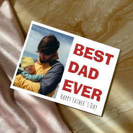 Personalisierte Fröhliche Vatertagskarte mit Foto Feiertagskarte