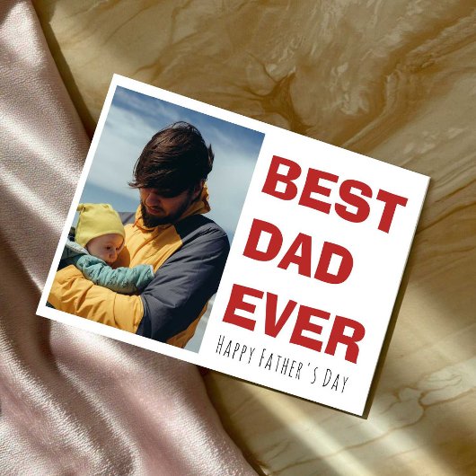 Personalisierte Fröhliche Vatertagskarte mit Foto Feiertagskarte