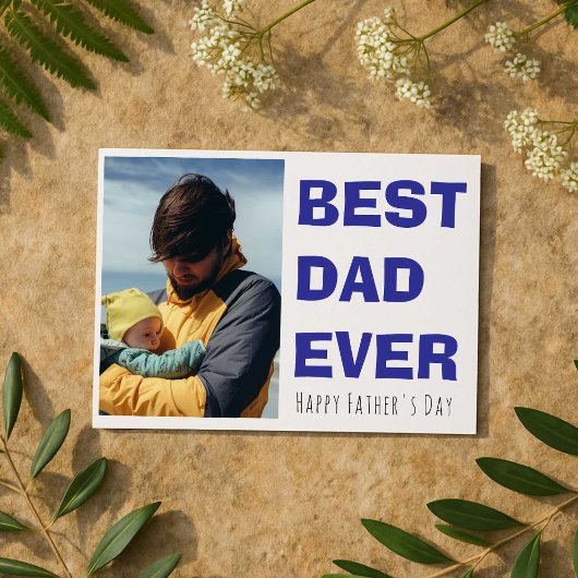 Personalisierte Fröhliche Vatertagskarte mit Foto Feiertagskarte