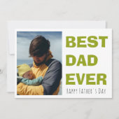 Personalisierte Fröhliche Vatertagskarte mit Foto Feiertagskarte (Vorderseite)