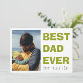 Personalisierte Fröhliche Vatertagskarte mit Foto Feiertagskarte (Stehend Vorderseite)