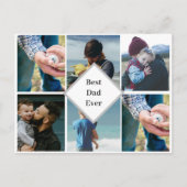 Personalisierte Fröhliche Vatertagskarte mit Foto Feiertagspostkarte (Vorderseite)