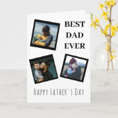 Personalisierte Fröhliche Vatertagskarte mit Foto Karte (Gelbe Blume)