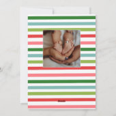 Personalisierte fröhliche Weihnachtskarte Feiertagskarte (Rückseite)