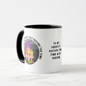 Personalisierte Froschpilztoads auf Toasthockern Tasse (Vorderseite Links)