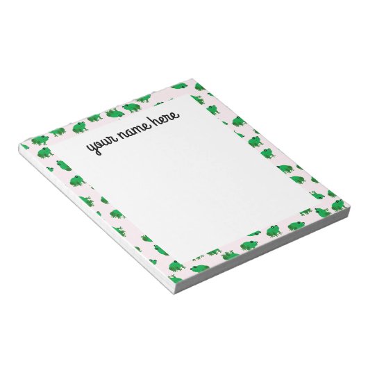 Personalisierte Frozen Notepad Notizblock (angewinkelt)