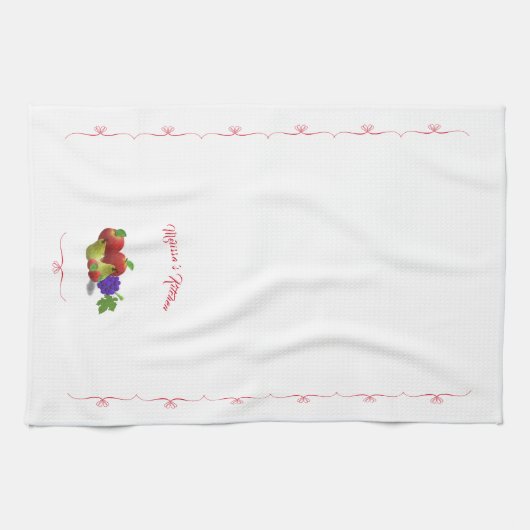 Personalisierte Fruchtsäfte Geschenkküche Handtuch (Horizontal)