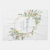 Personalisierte Frühling Wildblumen Küchentuch (Horizontal)