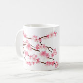 personalisierte Frühlings-Blumen-Tasse Kaffeetasse (Vorderseite Links)