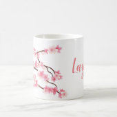 personalisierte Frühlings-Blumen-Tasse Kaffeetasse (Mittel)