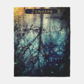 Personalisierte Frühlingsreflexe Fleecedecke (Vorderseite)