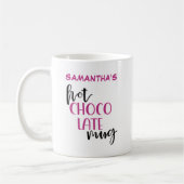Personalisierte Fuchsia-Tasse Kaffeetasse (Links)