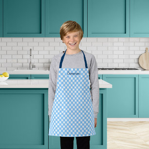 Personalisierte Fügen Sie Ihren Namen Baby Blau Gi Schürze