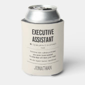 Personalisierte Führungskraft Assistentin Funny Dosenkühler (Kanne Rückseite)