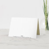 Personalisierte Führungskraft Brown/Gold danken Dankeskarte (Rückseite)