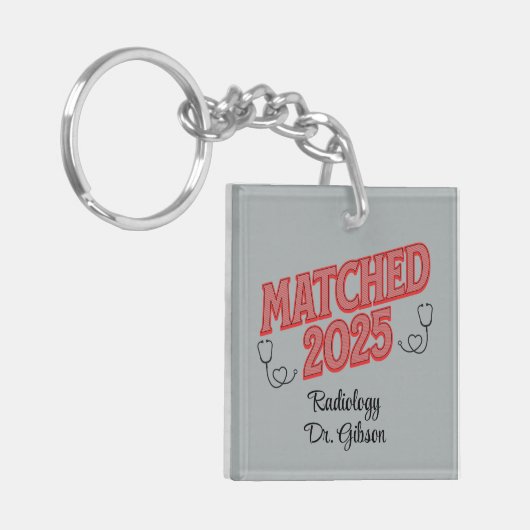 Personalisierte Fun Matched 2025 Residenzspezialit Schlüsselanhänger (Vorderseite links)