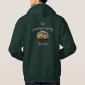 Personalisierte Fun Retro Mushrooms Family Wieders Hoodie (Rückseite)