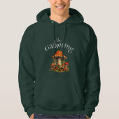 Personalisierte Fun Retro Mushrooms Family Wieders Hoodie (Vorderseite)