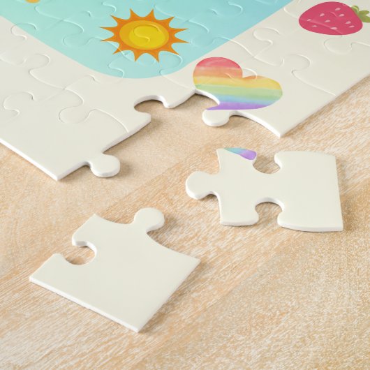 Personalisierte Fun Unicorn Detection Puzzle (Seite)