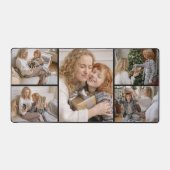 Personalisierte Fünf-Foto-Collage-Schreibtischunte Schreibtischunterlage (Vorderseite)