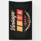 Personalisierte fünfzig Vintage 50. Geburtstagsfei Banner (Vertikal)