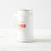 Personalisierte fünfzig Vintage 50. Geburtstagsfei Bierglas (Vorderseite Links)