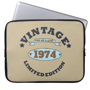 Personalisierte fünfzig Vintage 50. Geburtstagsfei Laptopschutzhülle