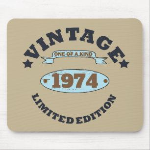Personalisierte fünfzig Vintage 50. Geburtstagsfei Mousepad