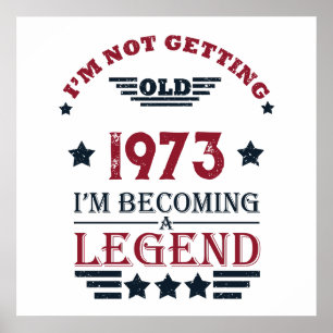 Personalisierte fünfzig Vintage 50. Geburtstagsfei Poster
