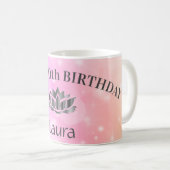 Personalisierte Funkelnd 30. Geburtstags-Tasse Kaffeetasse (VorderseiteRechts)