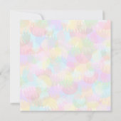 PERSONALISIERTE FUNKELND FARBIGE MERRY CHRISTMAS EINLADUNG (Rückseite)