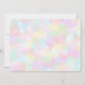 PERSONALISIERTE FUNKELND FARBIGE MERRY CHRISTMAS EINLADUNG (Rückseite)