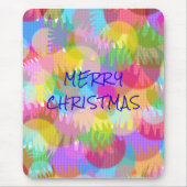PERSONALISIERTE FUNKELND FARBIGE MERRY CHRISTMAS MOUSEPAD (Vorne)