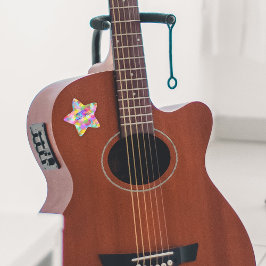 PERSONALISIERTE FUNKELND FARBIGE MERRY CHRISTMAS Stern-Aufkleber