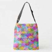 PERSONALISIERTE FUNKELND FARBIGE MERRY CHRISTMAS TRAGETASCHEN MIT LANGEN TRÄGERN (Rückseite)