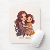 Personalisierte Funkelnd Mutter und Tochter Mousepad (Mit Mouse)