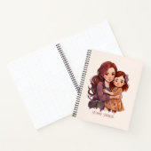 Personalisierte Funkelnd Mutter und Tochter Notizblock (Innenseite)