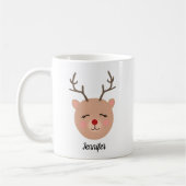 Personalisierte Funkelnd Tasse von Roten Hirschen (Links)
