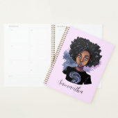 Personalisierte funkelnde afroamerikanische Frau Planer (Anzeige)