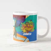 Personalisierte Funky Birthday Tasse - Retro Afro (Rechts)
