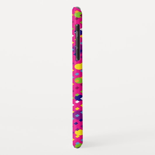 Personalisierte Funky Circles, Dashes Case-Mate iPhone Hülle (Hinten/Links)