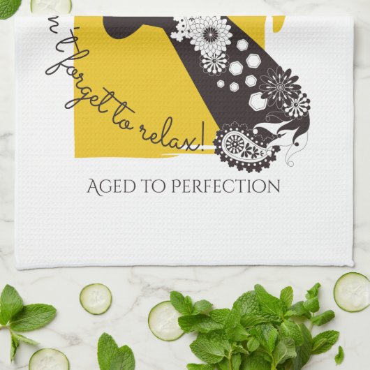 Personalisierte Funky Cool Giraffe Funny Geburtsta Geschirrtuch (Gefaltet)